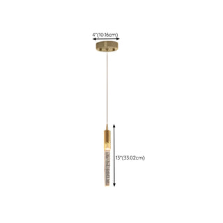 ZOWALA - Contemporary Teardrop Crystal Bedroom Gold Pendant Light Image - 21