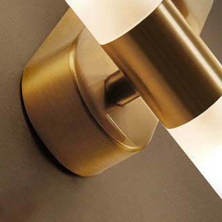 Modern Simple Brass Cylinder LED Metal Vanity Light Zawala Image - 10
