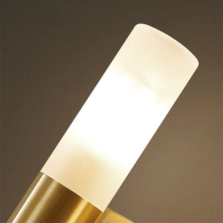 Modern Simple Brass Cylinder LED Metal Vanity Light Zawala Image - 11