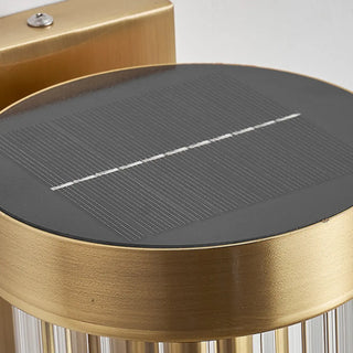 Modern Cylinder Glass Gold LED External Wall Lights Zawala Image - 11