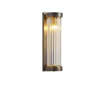 Modern Cylinder Glass Gold LED External Wall Lights Zawala Image - 5