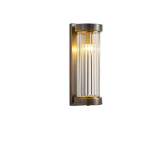 Modern Cylinder Glass Gold LED External Wall Lights Zawala Image - 6