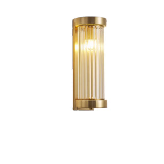Modern Cylinder Glass Gold LED External Wall Lights Zawala Image - 7