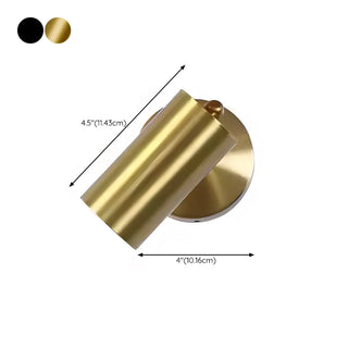 Adjustable Gold Cylinder LED Swing Arm Wall Sconce Zawala #size
