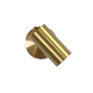 Adjustable Gold Cylinder LED Swing Arm Wall Sconce Zawala Image - 8
