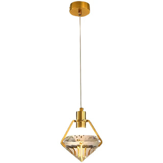 ZOWALA - Modern Geometric Diamond Crystal Dining Pendant Light Image - 5
