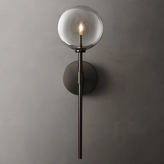 Modern Design Gold Double Glass Globe Wall Sconce Image - 14