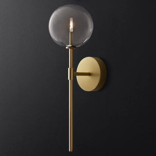 Modern Design Gold Double Glass Globe Wall Sconce Image - 4