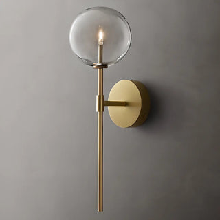 Modern Design Gold Double Glass Globe Wall Sconce Image - 7