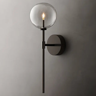 Modern Design Gold Double Glass Globe Wall Sconce Image - 9