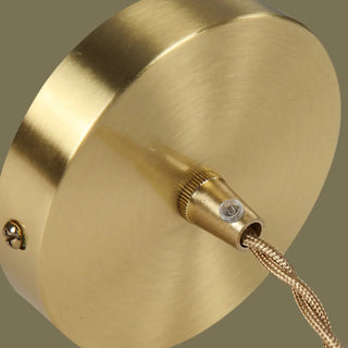 ZOWALA - Contemporary Cone Glass Gold Adjustable Length Pendant Light Image - 12
