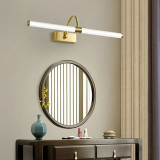 ZOWALA - Modern Gold Cylinder LED Bathroom Vanity Light Image - 1