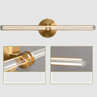 ZOWALA - Modern Gold Cylinder LED Bathroom Vanity Light Image - 12
