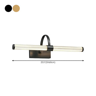 ZOWALA - Modern Gold Cylinder LED Bathroom Vanity Light Image - 15