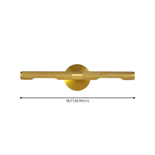 ZOWALA - Modern Gold Cylinder LED Bathroom Vanity Light Image - 16