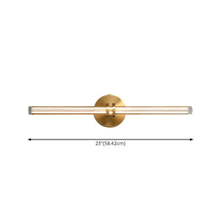 ZOWALA - Modern Gold Cylinder LED Bathroom Vanity Light Image - 18