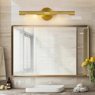 ZOWALA - Modern Gold Cylinder LED Bathroom Vanity Light Image - 3