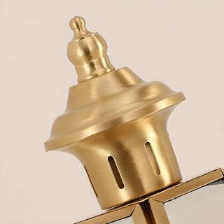 Waterproof Geometric Gold Modern Exterior Wall Sconce Zawala Image - 14