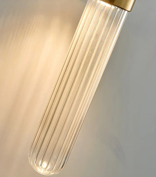 Modern Gold Cylindrical Up Down Glass Wall Sconce Zawala Image - 13