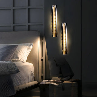 ZOWALA - Modern Bedroom Gray Cylinder Crystal Pendant Light Kitchen Image - 5