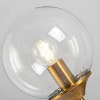 Minimalist Gold Frosted Glass Globe Metal Wall Lamp Zawala Image - 20