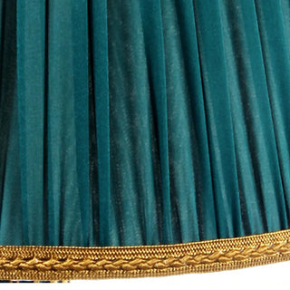 ZOWALA - Modern Gold Green Fabric Table Lamp Image - 7