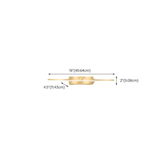 ZOWALA - Modern Gold LED Linear Vanity Light Fixture #size