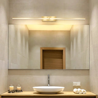 ZOWALA - Modern Gold LED Linear Vanity Light Fixture Image - 2