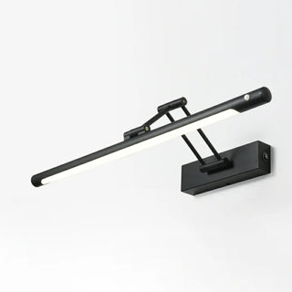 Gold Linear Simple LED Mirror Swing Arm Vanity Light Zawala Image - 5