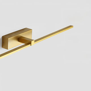 Sleek Linear Bathroom Gold Metal LED Vanity Lights Zawala Image - 10