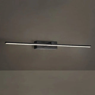 Sleek Linear Bathroom Gold Metal LED Vanity Lights Zawala Image - 7