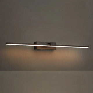 Sleek Linear Bathroom Gold Metal LED Vanity Lights Zawala Image - 9