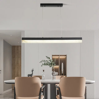 ZOWALA - Modern Gold Marble Rectangle Island Light Image - 2