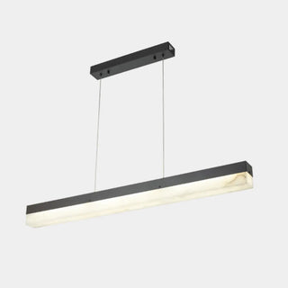 ZOWALA - Modern Gold Marble Rectangle Island Light Image - 6