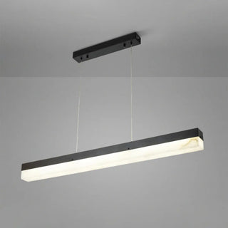 ZOWALA - Modern Gold Marble Rectangle Island Light Image - 8