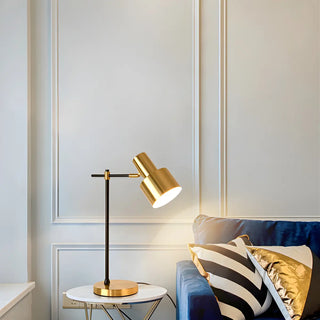 ZOWALA - Modern Luxury Metal Stand Adjustable Gold Table Lamp Image - 2