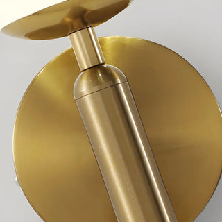 Mini Simple Glass Globe Black Finish Wall Vanity Light Zawala Image - 12