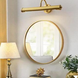 Cylinder Modern Gold Metal Wall Mounted Vanity Light Zawala Image - 1