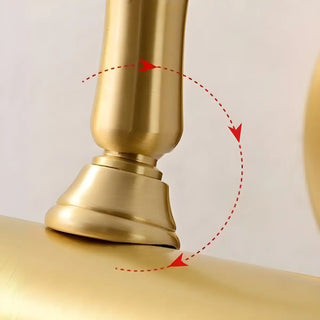 Cylinder Modern Gold Metal Wall Mounted Vanity Light Zawala Image - 10