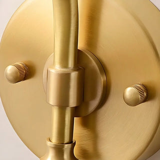 Cylinder Modern Gold Metal Wall Mounted Vanity Light Zawala Image - 8