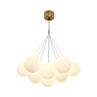 ZOWALA - Gold Frosted Glass Dining Room Multi-Light Bubble Chandelier Image - 13
