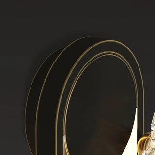Exquisite White Flower and Oval Metal Wall Sconce Zawala Image - 13