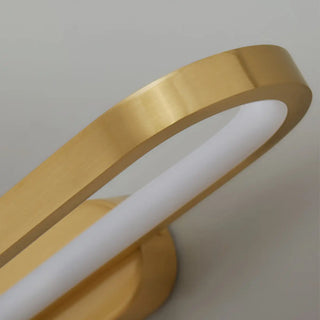 ZOWALA - Modern Gold Oval LED Vanity Wall Light Fixture Image - 11
