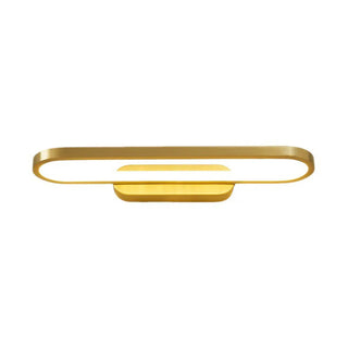 ZOWALA - Modern Gold Oval LED Vanity Wall Light Fixture Image - 12