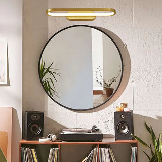 ZOWALA - Modern Gold Oval LED Vanity Wall Light Fixture Image - 5