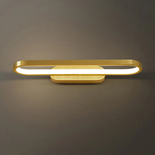 ZOWALA - Modern Gold Oval LED Vanity Wall Light Fixture Image - 8