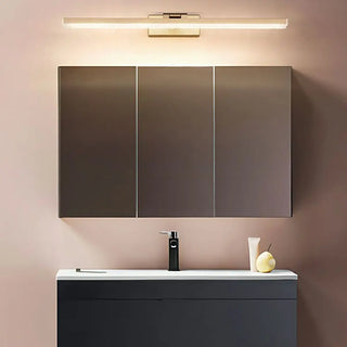 Unique Gold Rectangular Acrylic LED Vanity Lights Zawala Image - 1