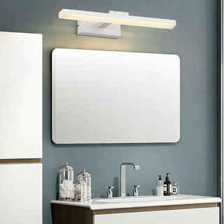 Unique Gold Rectangular Acrylic LED Vanity Lights Zawala Image - 3