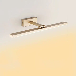 Unique Gold Rectangular Acrylic LED Vanity Lights Zawala Image - 5
