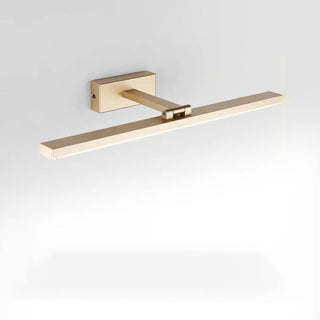 Unique Gold Rectangular Acrylic LED Vanity Lights Zawala Image - 6